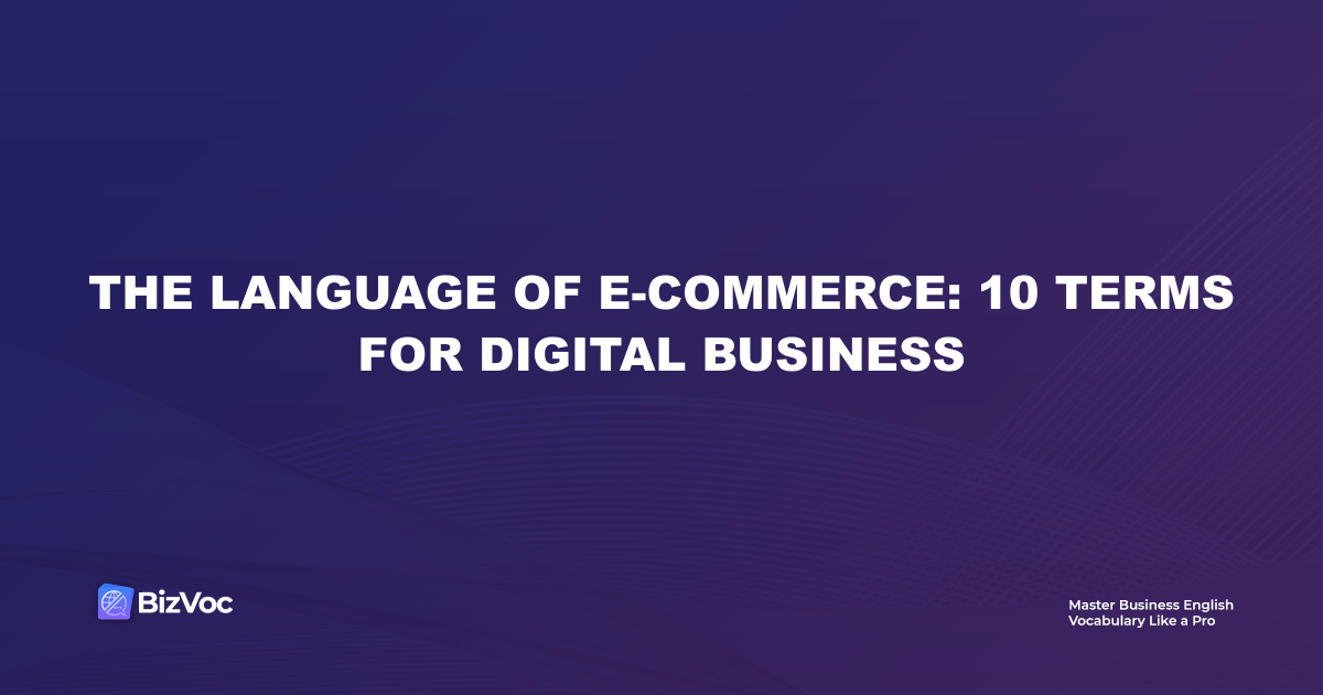 10 ecommerce terms