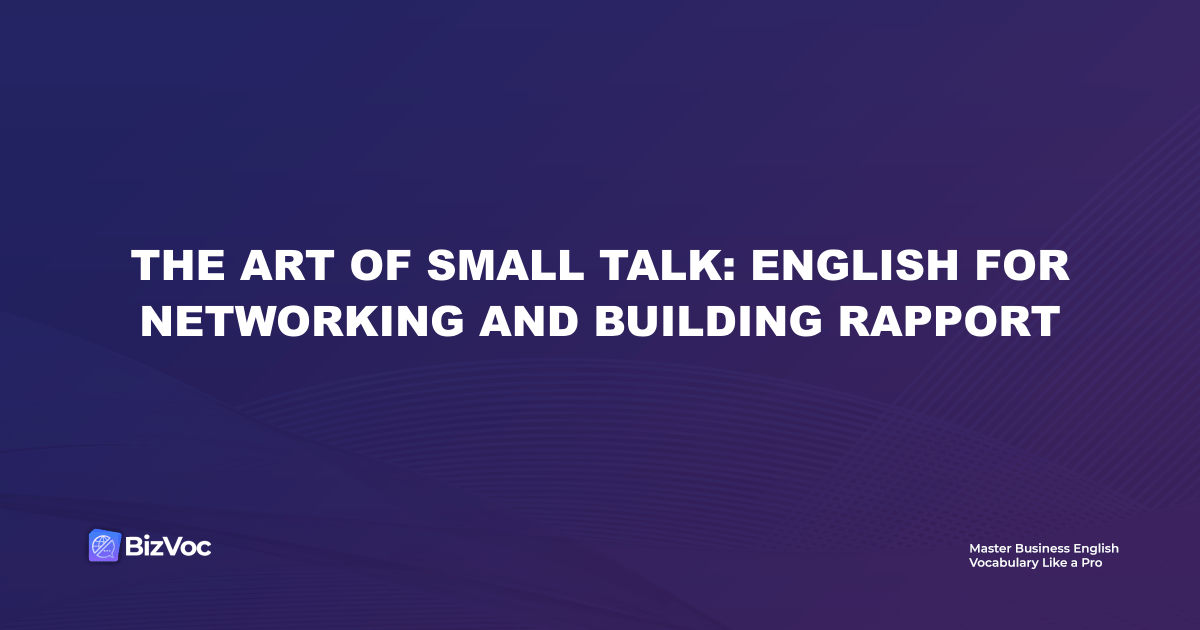 art of small talk english